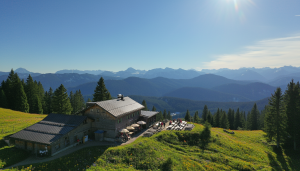 Die Florianshütte am Brauneck im Sommer
